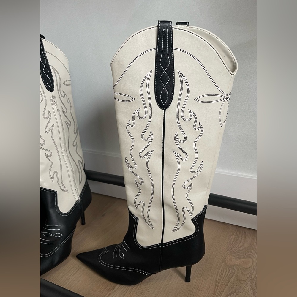 Black & White Cowboy Boots